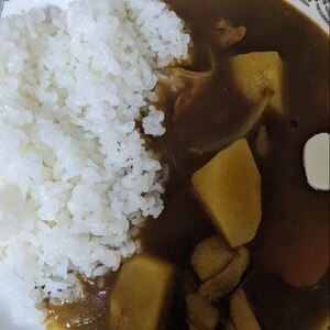 チョコでまろやかなカレーライス